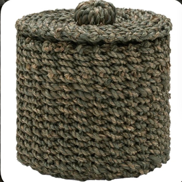 Pigeon and Poodle Other - Pigeon & Poodle Chelston Abaca Canister Set In Lava Slate